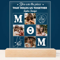 Personalized Mom You Are The Piece Plaque LED Lamp Night Light 23392 thumb 1