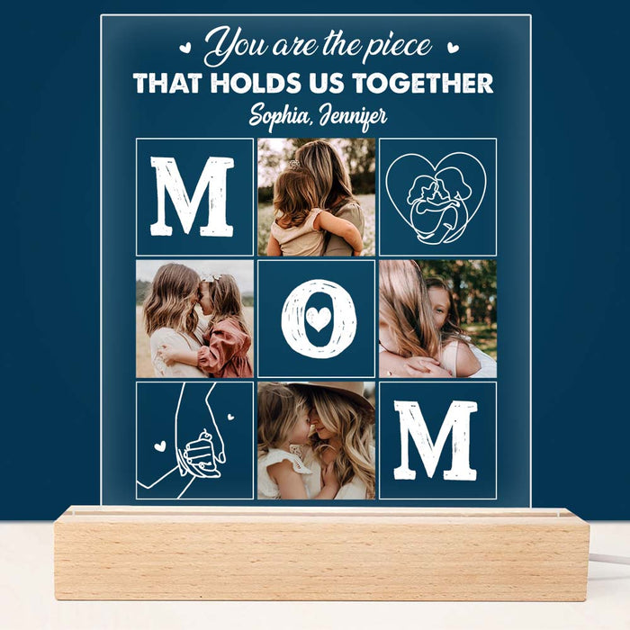 Personalized Mom You Are The Piece Plaque LED Lamp Night Light 23392 1