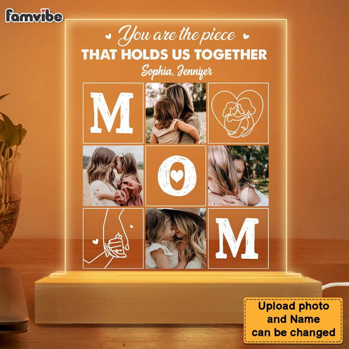 Personalized Mom You Are The Piece Plaque LED Lamp Night Light 23392 1