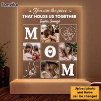Personalized Mom You Are The Piece Plaque LED Lamp Night Light 23392 thumb 1