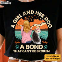 Personalized Gift A Girl And Her Dog Shirt - Hoodie - Sweatshirt 23393 thumb 1
