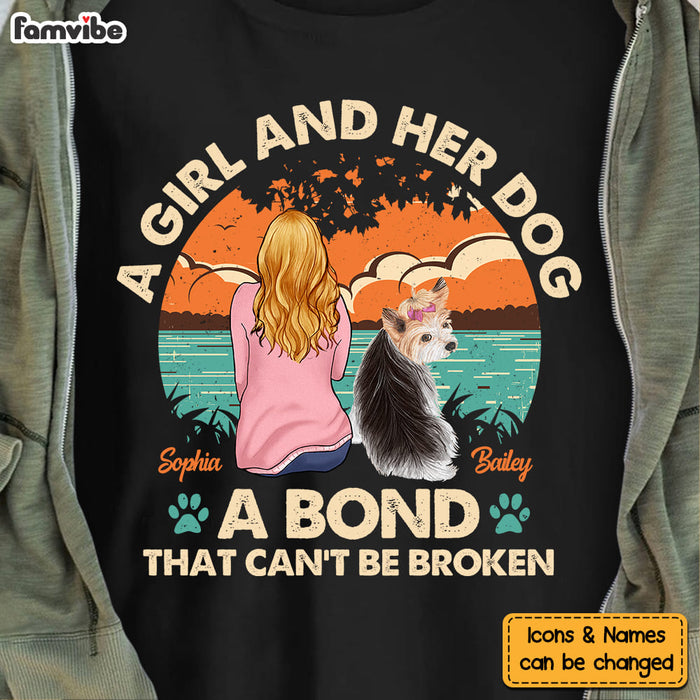 Personalized Gift A Girl And Her Dog Shirt - Hoodie - Sweatshirt 23393 1