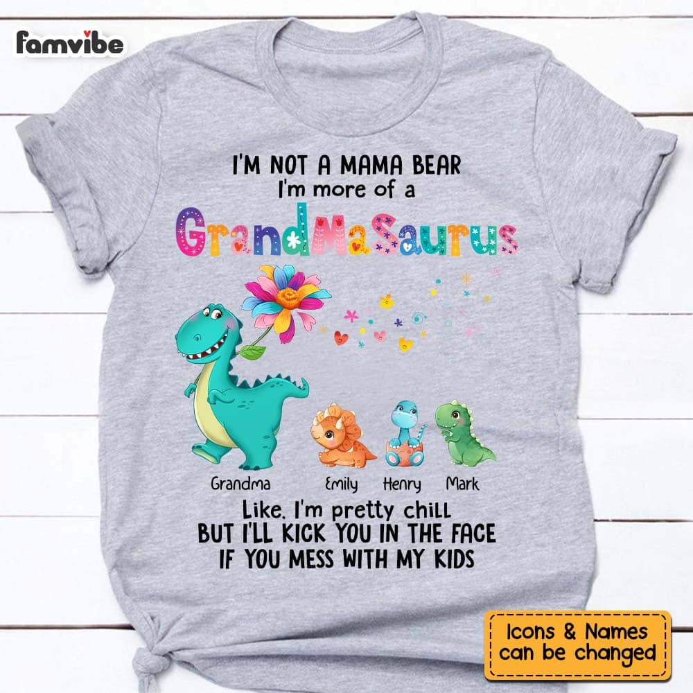 Personalized Gift Mamasaurus Shirt 23403 Primary Mockup