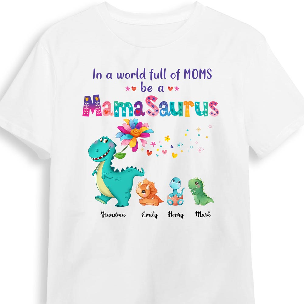 Personalized Gift Mamasaurus Shirt 23404 Primary Mockup