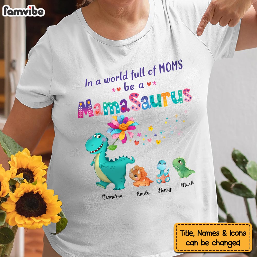 Personalized Gift Mamasaurus Shirt 23404 Primary Mockup