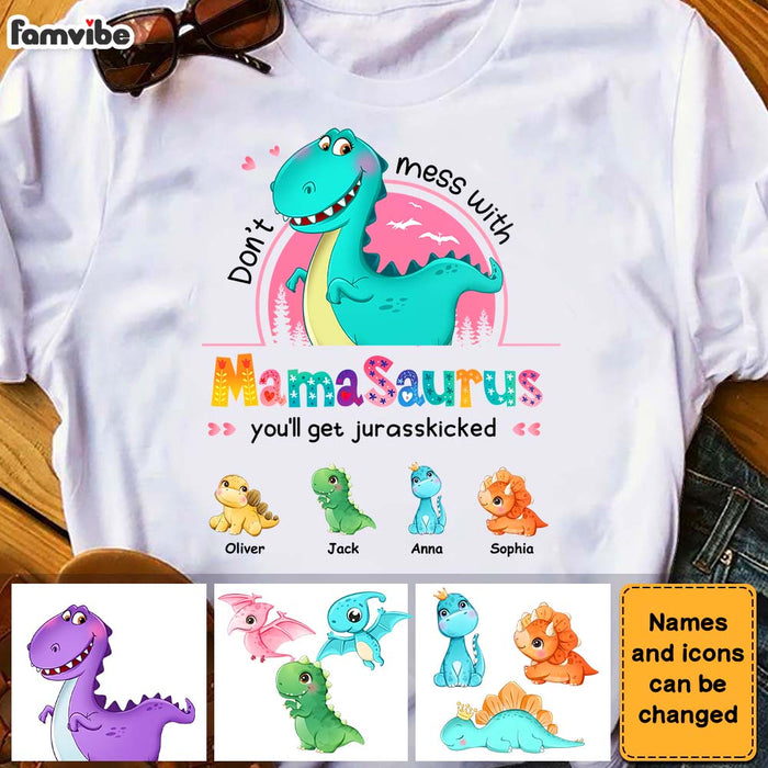 Personalized Gift Mamasaurus Shirt - Hoodie - Sweatshirt 23405 1