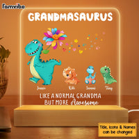 Personalized Grandmasaurus Awesome Plaque LED Lamp Night Light 23406 thumb 1