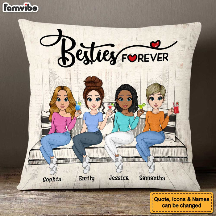 Personalized Gift for Friends Forever Pillow 23407 1