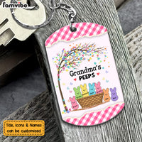Personalized Gift Grandma Bunny Easter Aluminum Keychain 23411 thumb 1