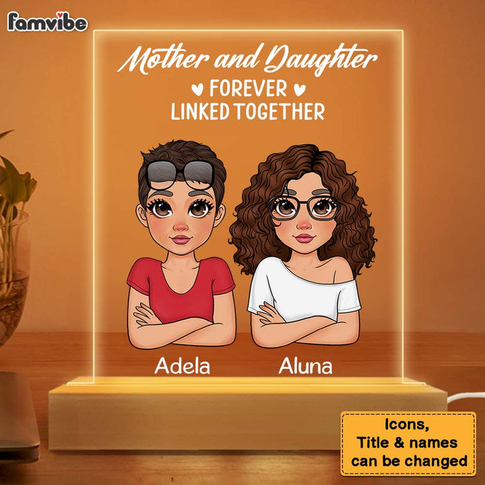 Personalized Mother And Daughter Plaque LED Lamp Night Light 23415 1