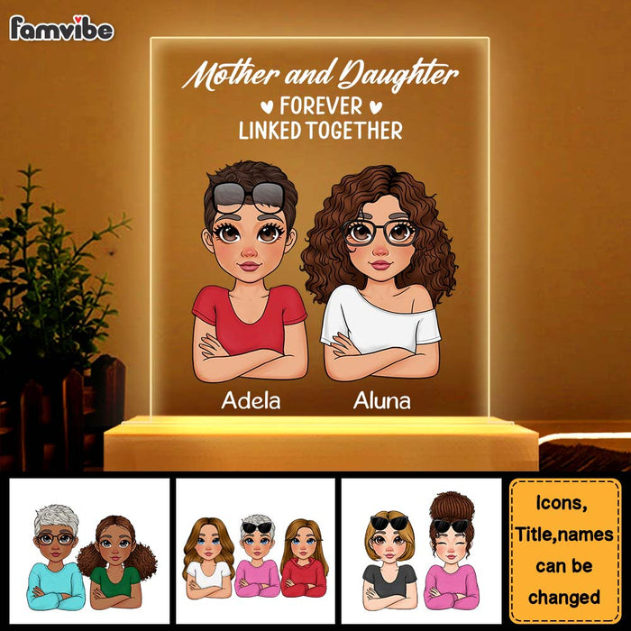 Personalized Mother And Daughter Plaque LED Lamp Night Light 23415 1