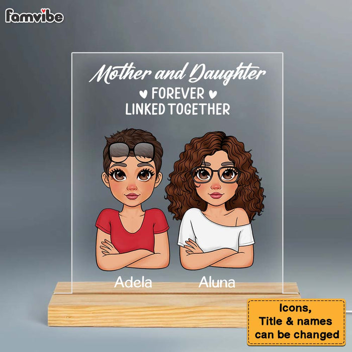 Personalized Mother And Daughter Plaque LED Lamp Night Light 23415 1