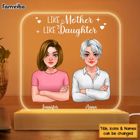 Personalized Like Mother Like Daughter Plaque LED Lamp Night Light 23416 thumb 1