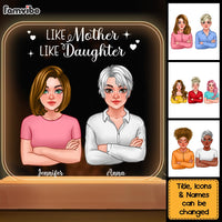Personalized Like Mother Like Daughter Plaque LED Lamp Night Light 23416 thumb 1