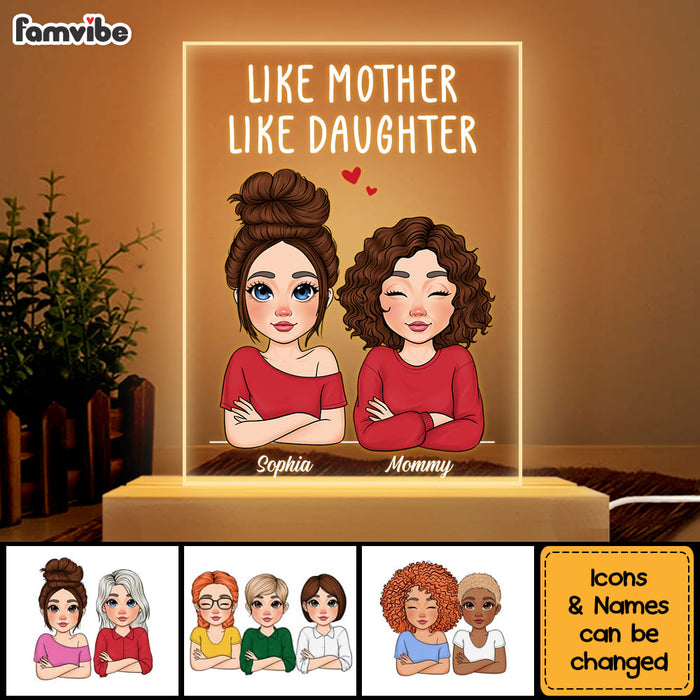 Personalized Mother And Daughter Plaque LED Lamp Night Light 23417 1