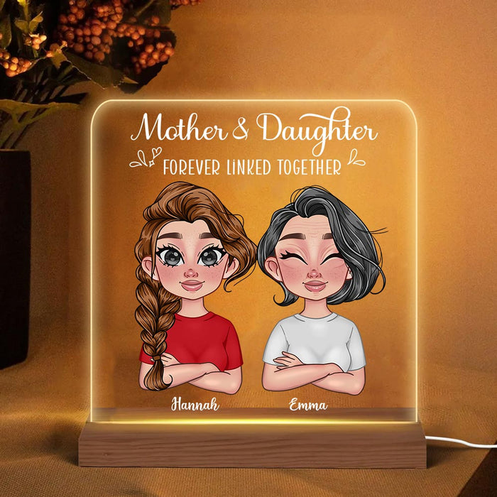 Personalized Mother And Daughter Plaque LED Lamp Night Light 23421 1