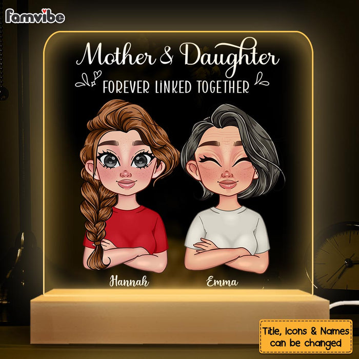 Personalized Mother And Daughter Plaque LED Lamp Night Light 23421 1