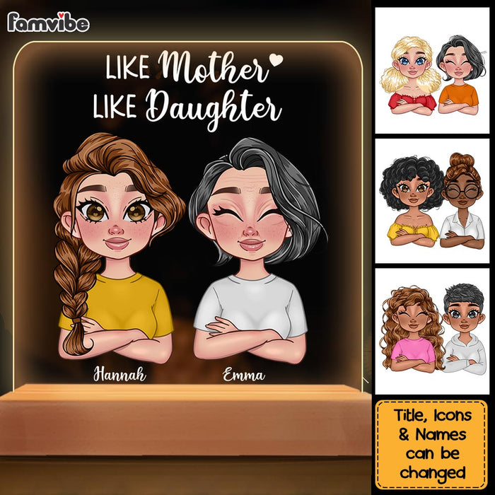 Personalized Mother And Daughter Plaque LED Lamp Night Light 23422 1