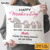 Personalized Elephant Mother Day Pillow FB232 95O58 (Insert Included) 1