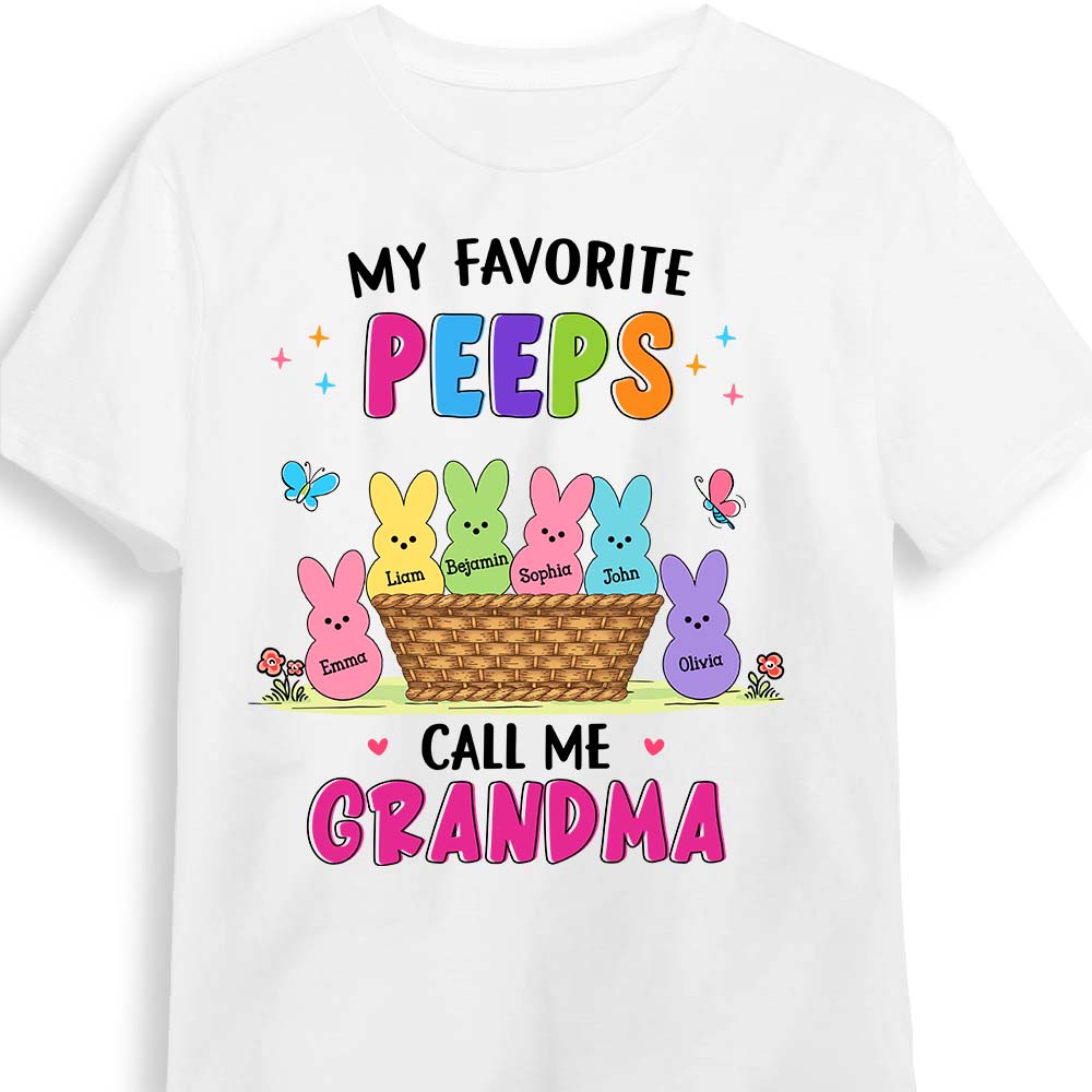 Personalized Grandma Favorite Peeps Easter Shirt 23424 Primary Mockup