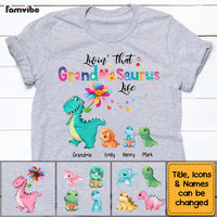 Personalized Livin' That Grandmasaurus Colorful Flower Shirt - Hoodie - Sweatshirt 23425 thumb 1