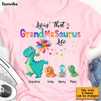 Personalized Livin' That Grandmasaurus Colorful Flower Shirt - Hoodie - Sweatshirt 23425 thumb 1