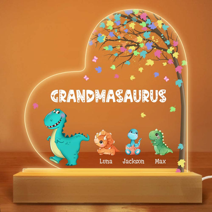 Personalized Gift For Grandmasaurus Plaque LED Lamp Night Light 23434 1