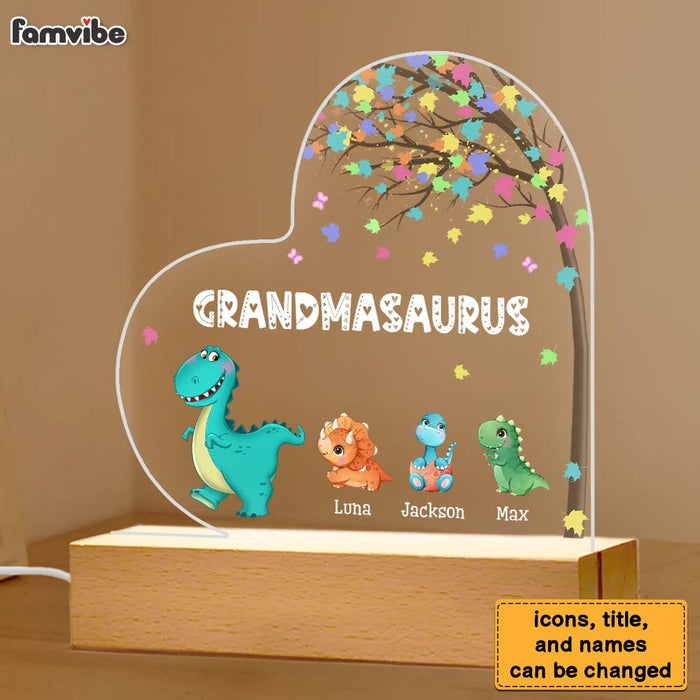 Personalized Gift For Grandmasaurus Plaque LED Lamp Night Light 23434 1
