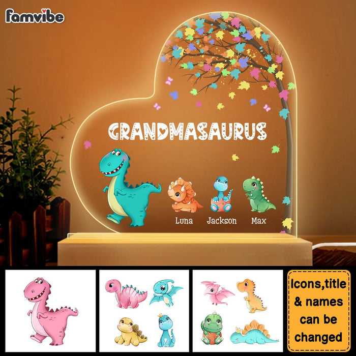 Personalized Gift For Grandmasaurus Plaque LED Lamp Night Light 23434 1