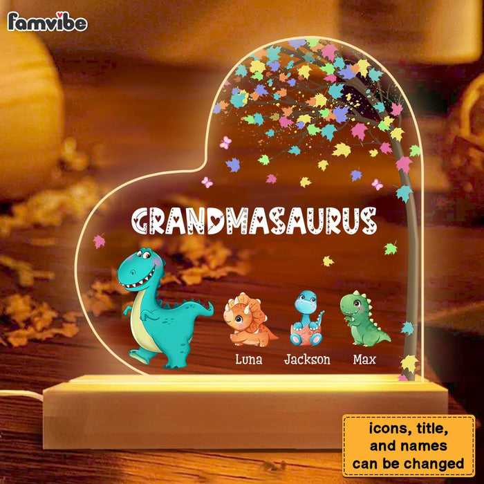 Personalized Gift For Grandmasaurus Plaque LED Lamp Night Light 23434 1