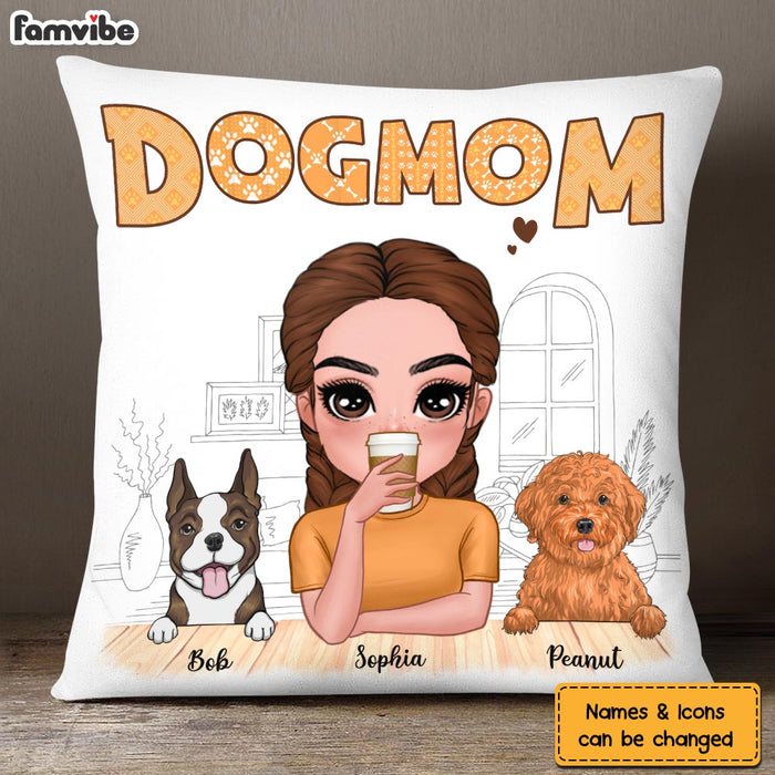 Personalized Gift for Dog Mom Pillow 23436 1