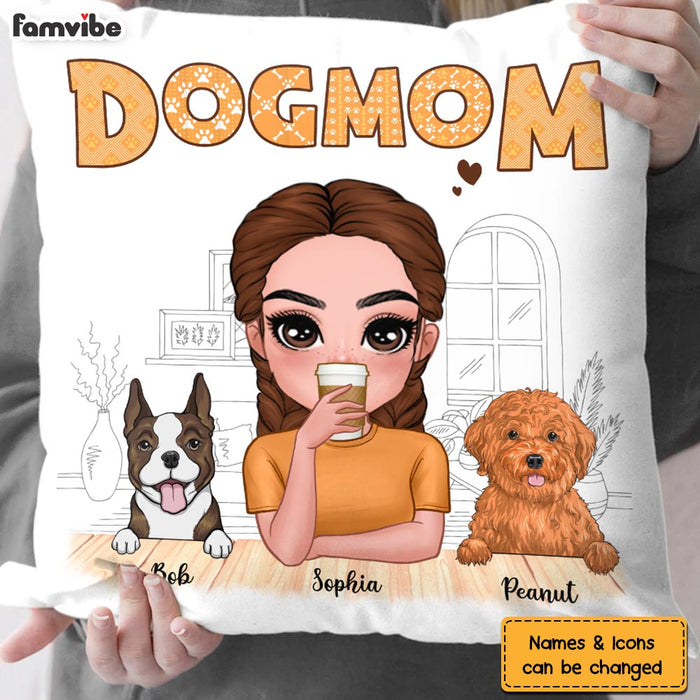 Personalized Gift for Dog Mom Pillow 23436 1