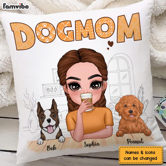 Personalized Gift for Dog Mom Pillow 23436 1