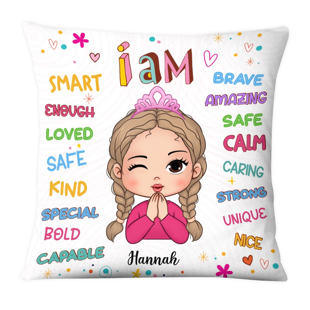 Personalized Gift For Granddaughter I Am Kind Pillow 23437 Primary Mockup