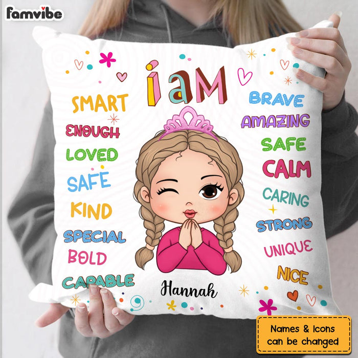 Personalized Gift For Granddaughter I Am Kind Pillow 23437 1