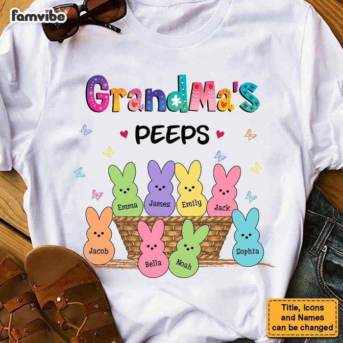 Personalized Grandma's Peeps Easter Shirt - Hoodie - Sweatshirt 23441 1