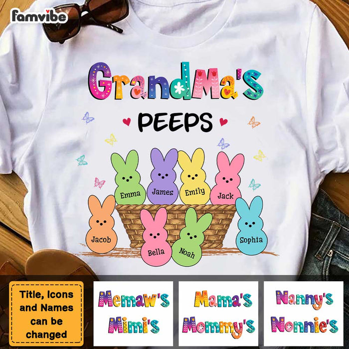 Personalized Grandma's Peeps Easter Shirt - Hoodie - Sweatshirt 23441 1