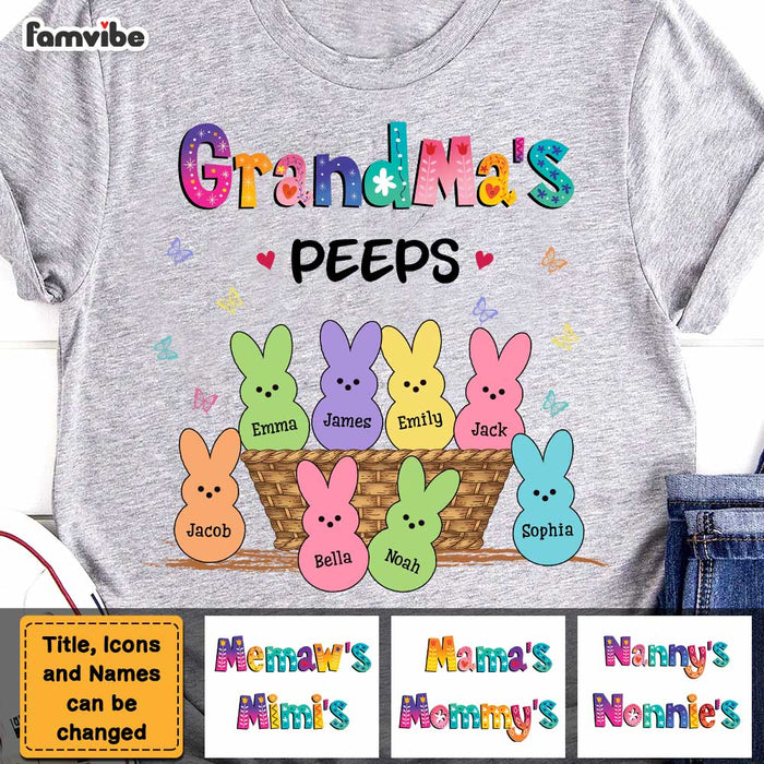 Personalized Grandma's Peeps Easter Shirt - Hoodie - Sweatshirt 23441 1