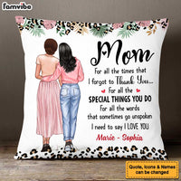 Personalized Gift For Mom No Matter Where Pillow 23443 thumb 1