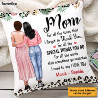 Personalized Gift For Mom No Matter Where Pillow 23443 thumb 1