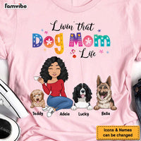 Personalized Gift Livin' That Dog Mom Life Shirt - Hoodie - Sweatshirt 23446 thumb 1