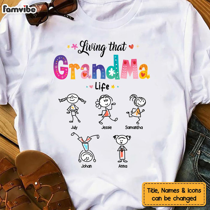Personalized Gift Livin' That Grandma Life Shirt - Hoodie - Sweatshirt 23450 1