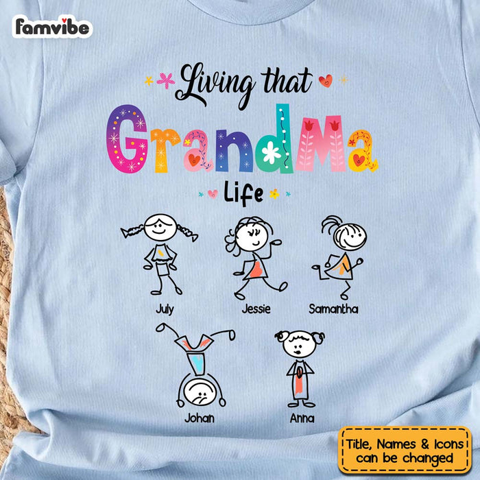 Personalized Gift Livin' That Grandma Life Shirt - Hoodie - Sweatshirt 23450 1