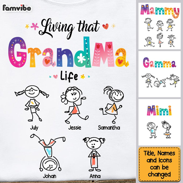 Personalized Gift Livin' That Grandma Life Shirt - Hoodie - Sweatshirt 23450 1