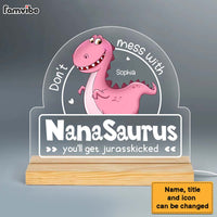 Personalized Gift For Grandmasaurus Plaque LED Lamp Night Light 23451 thumb 1