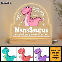 Personalized Gift For Grandmasaurus Plaque LED Lamp Night Light 23451 thumb 1