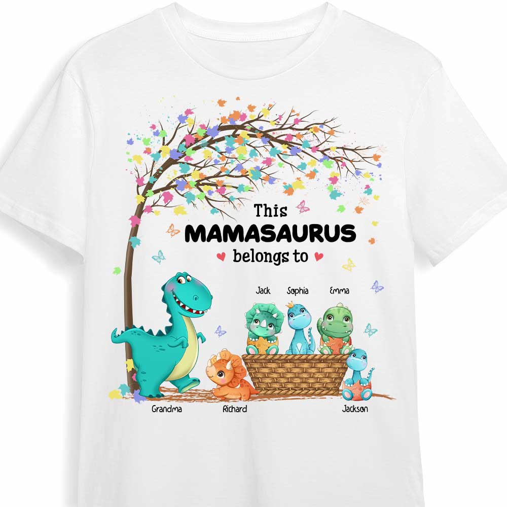 Personalized Gift For Grandma Nanasaurus Shirt 23452 Primary Mockup
