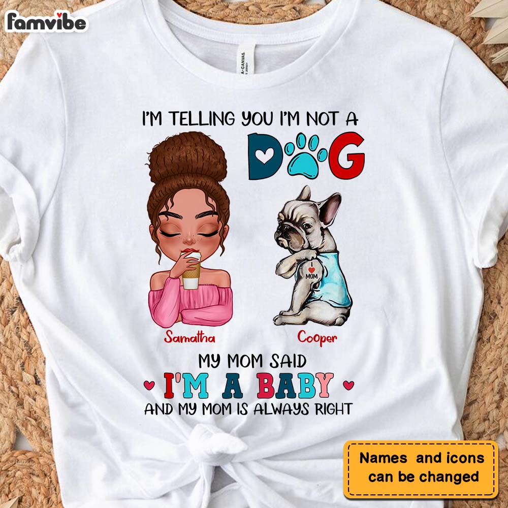 Personalized Gift for Dog Mom Shirt 23454 Primary Mockup