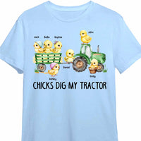 Personalized Gift for Grandma Chicks Dig My Tractor Shirt - Hoodie - Sweatshirt 23459 thumb 1