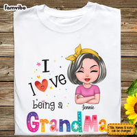 Personalized Love Being A Grandma Shirt - Hoodie - Sweatshirt 23463 thumb 1